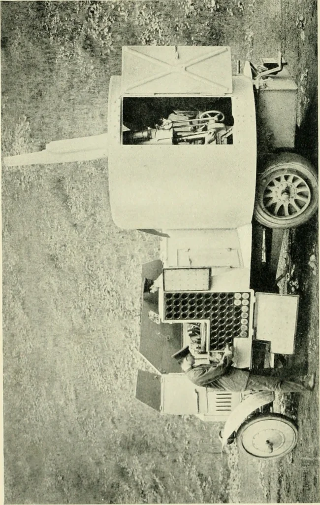 An illustration from Aëroplanes and dirigibles of war, 1915, leaf 237