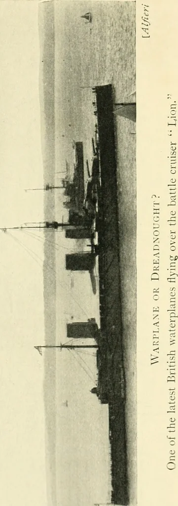 An illustration from Aëroplanes and dirigibles of war, 1915, leaf 296
