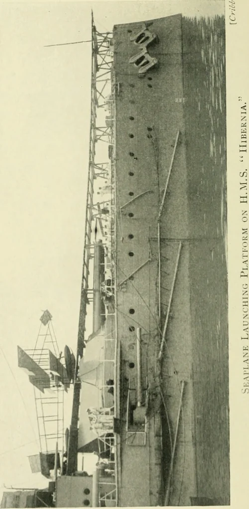 An illustration from Aëroplanes and dirigibles of war, 1915, leaf 297