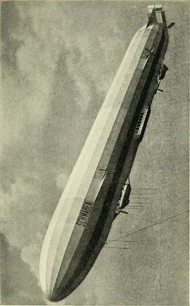 An illustration from Aëroplanes and dirigibles of war, 1915, leaf 50