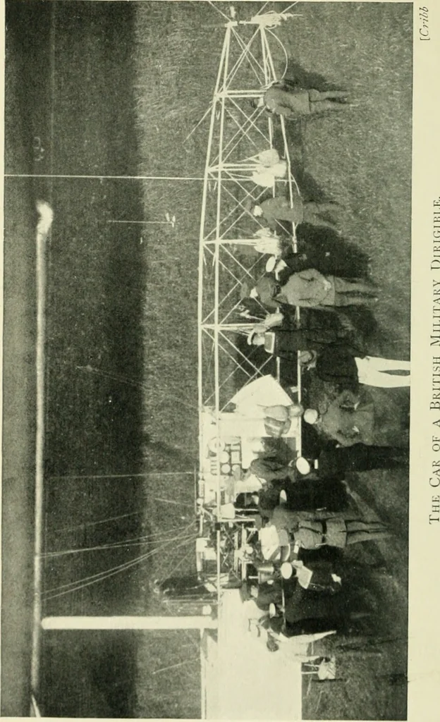 An illustration from Aëroplanes and dirigibles of war, 1915, leaf 81