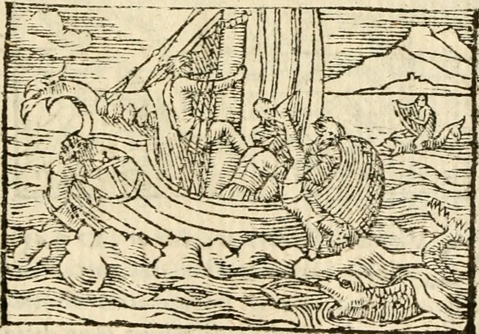 An illustration from Aesopi Phrigis Et Aliorvm Fabvlae. : Elegantissimis Iconibus illustratæ, & diligentius quàm antehac emendatæ, 1554, leaf 264