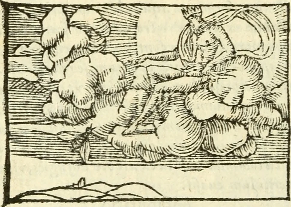 An illustration from Aesopi Phrigis Et Aliorvm Fabvlae. : Elegantissimis Iconibus illustratæ, & diligentius quàm antehac emendatæ, 1554, leaf 289