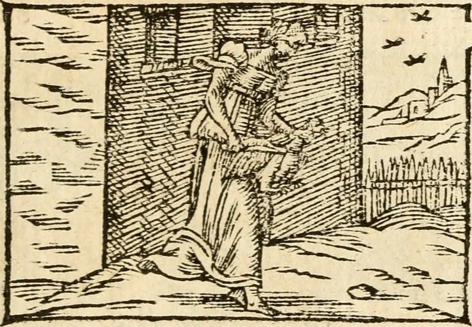 An illustration from Aesopi Phrigis Et Aliorvm Fabvlae. : Elegantissimis Iconibus illustratæ, & diligentius quàm antehac emendatæ, 1554, leaf 296