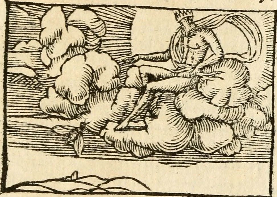 An illustration from Aesopi Phrigis Et Aliorvm Fabvlae. : Elegantissimis Iconibus illustratæ, & diligentius quàm antehac emendatæ, 1554, leaf 306