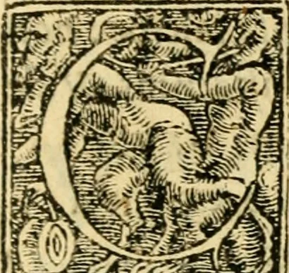 An illustration from Aesopi Phrygis et aliorum fabulae : quorum nomina sequenti pagella uidere licet : accessit huic editioni alterum Laurentij Abstemij Hecatomythium, hoc est, centum fabularum libellus alter, nunq[ue] hactenus in Gallia excusus, 1534, leaf 222