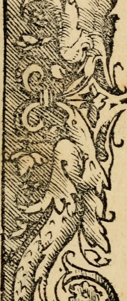 An illustration from Aesopi Phrygis vita et fabellae : cum latina interpretatione. Gabriae Graeci fabellae tres & quadraginta ex trimetris iambis, praeter ultima ex Scazonte, tetrastichis conclusae : cum latina interpretatione. Ex Aphthonii exercitametis de fabula : tum de formicis & cicadis graece & latine. De fabula ex imaginibus Philostrati graece & latine. Ex Hermogensis exercitametis de fabula Prisciano interprete. [Homeri batrachomyomachia, hoc est, Ranarum & murium pugna : Graece & Latine. De Ero & Leandro : Graece & Latine, 1518, leaf 332
