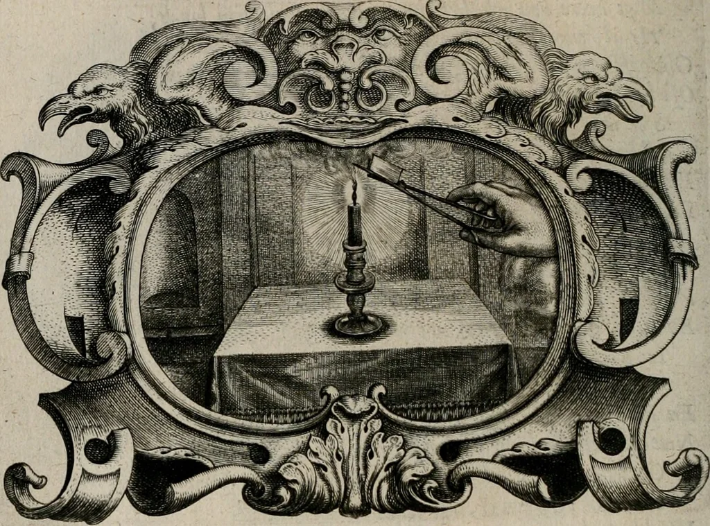 An illustration from Af-Beeldinghe van d'eerste eeuwe der Societeyt Iesu voor ooghen ghestelt door de Duyts-Nederlantsche prouincie der seluer Societeyt, 1640, leaf 111