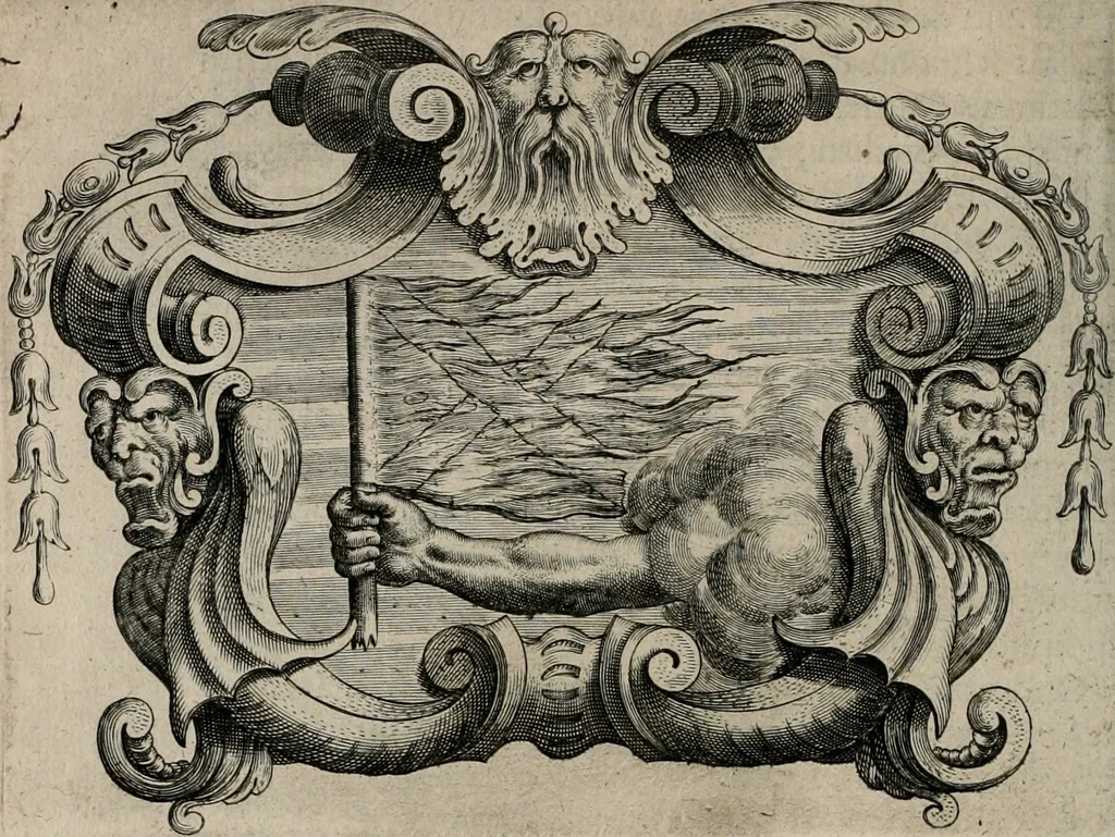 An illustration from Af-Beeldinghe van d'eerste eeuwe der Societeyt Iesu voor ooghen ghestelt door de Duyts-Nederlantsche prouincie der seluer Societeyt, 1640, leaf 397
