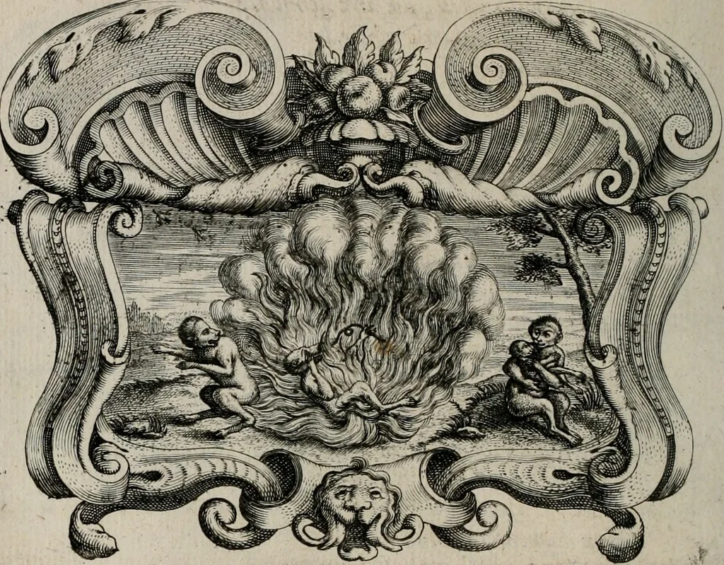 An illustration from Af-Beeldinghe van d'eerste eeuwe der Societeyt Iesu voor ooghen ghestelt door de Duyts-Nederlantsche prouincie der seluer Societeyt, 1640, leaf 517