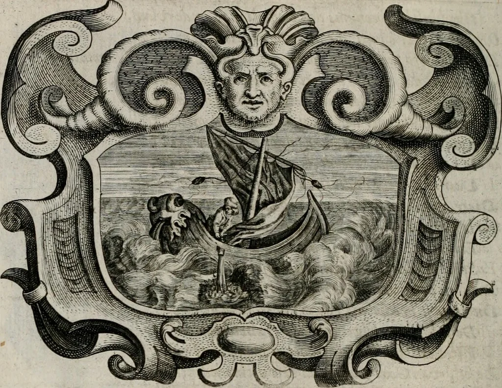 An illustration from Af-Beeldinghe van d'eerste eeuwe der Societeyt Iesu voor ooghen ghestelt door de Duyts-Nederlantsche prouincie der seluer Societeyt, 1640, leaf 709