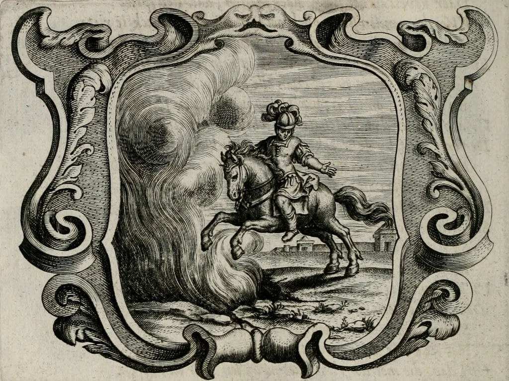 An illustration from Af-Beeldinghe van d'eerste eeuwe der Societeyt Iesu voor ooghen ghestelt door de Duyts-Nederlantsche prouincie der seluer Societeyt, 1640, leaf 711