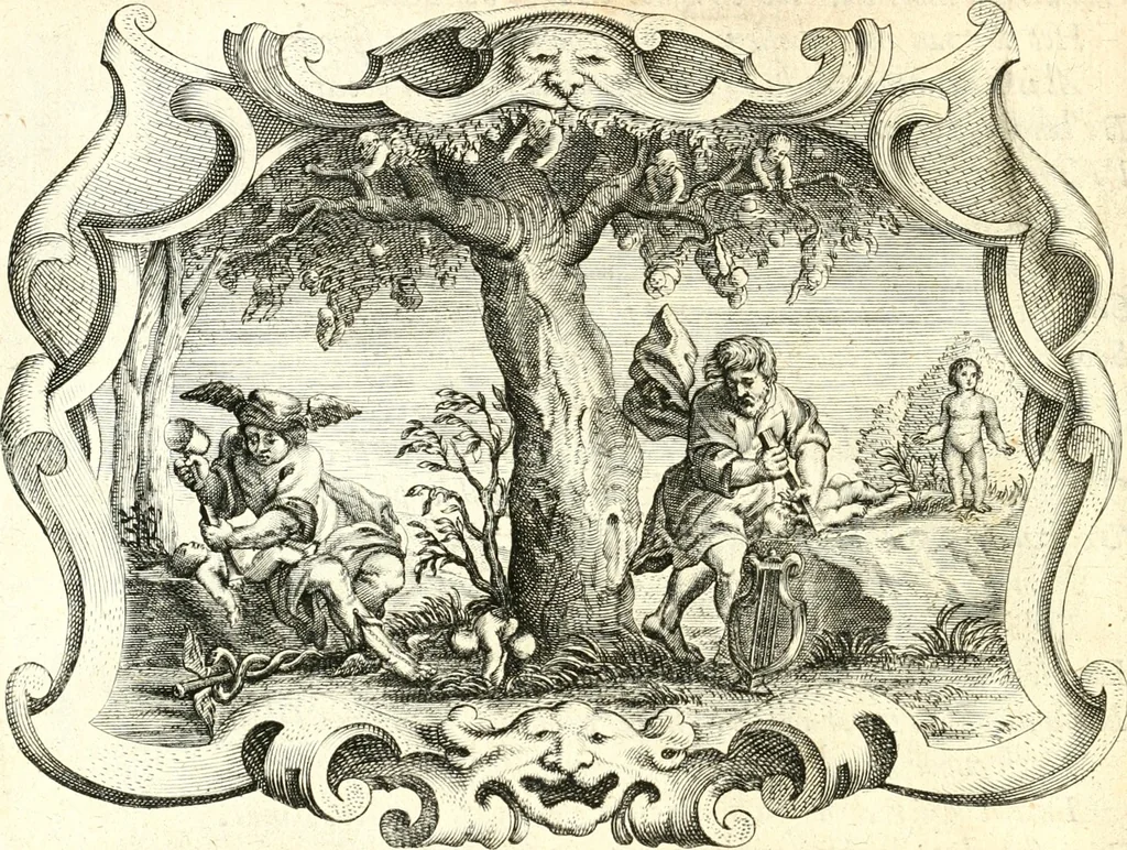 An illustration from Af-beeldinghe van d'eerste eeuwe der Societeyt Iesu : voor ooghen ghestelt door de Duyts-Nederlantsche provincie der selver societeyt, 1640, leaf 295