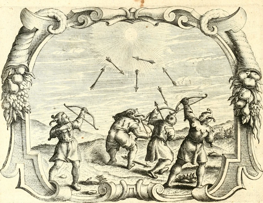 An illustration from Af-beeldinghe van d'eerste eeuwe der Societeyt Iesu : voor ooghen ghestelt door de Duyts-Nederlantsche provincie der selver societeyt, 1640, leaf 399