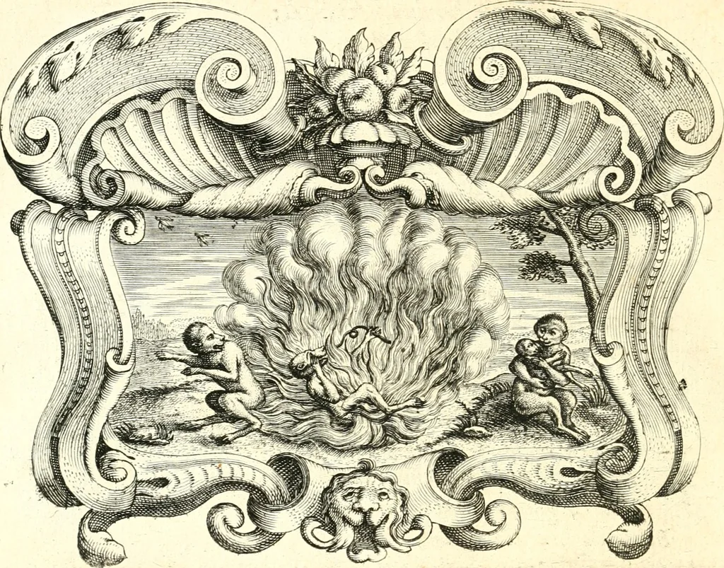 An illustration from Af-beeldinghe van d'eerste eeuwe der Societeyt Iesu : voor ooghen ghestelt door de Duyts-Nederlantsche provincie der selver societeyt, 1640, leaf 517
