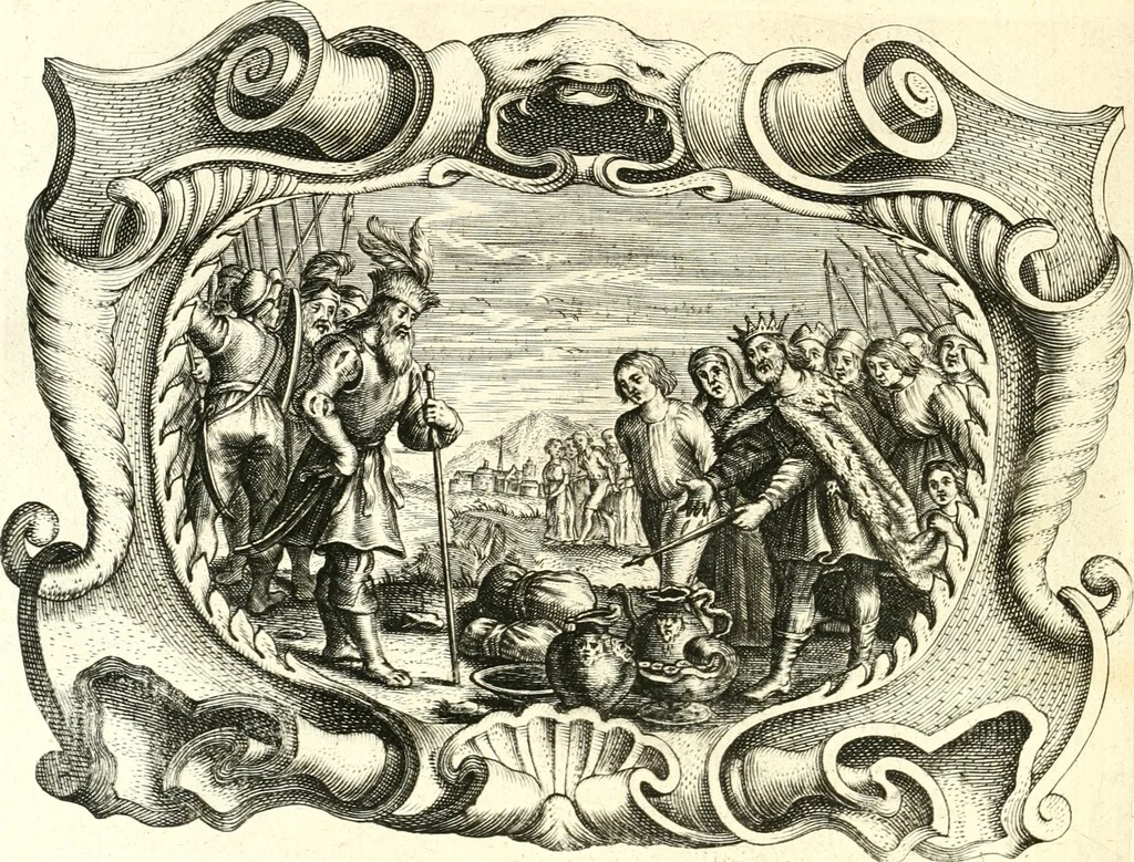 An illustration from Af-beeldinghe van d'eerste eeuwe der Societeyt Iesu : voor ooghen ghestelt door de Duyts-Nederlantsche provincie der selver societeyt, 1640, leaf 701