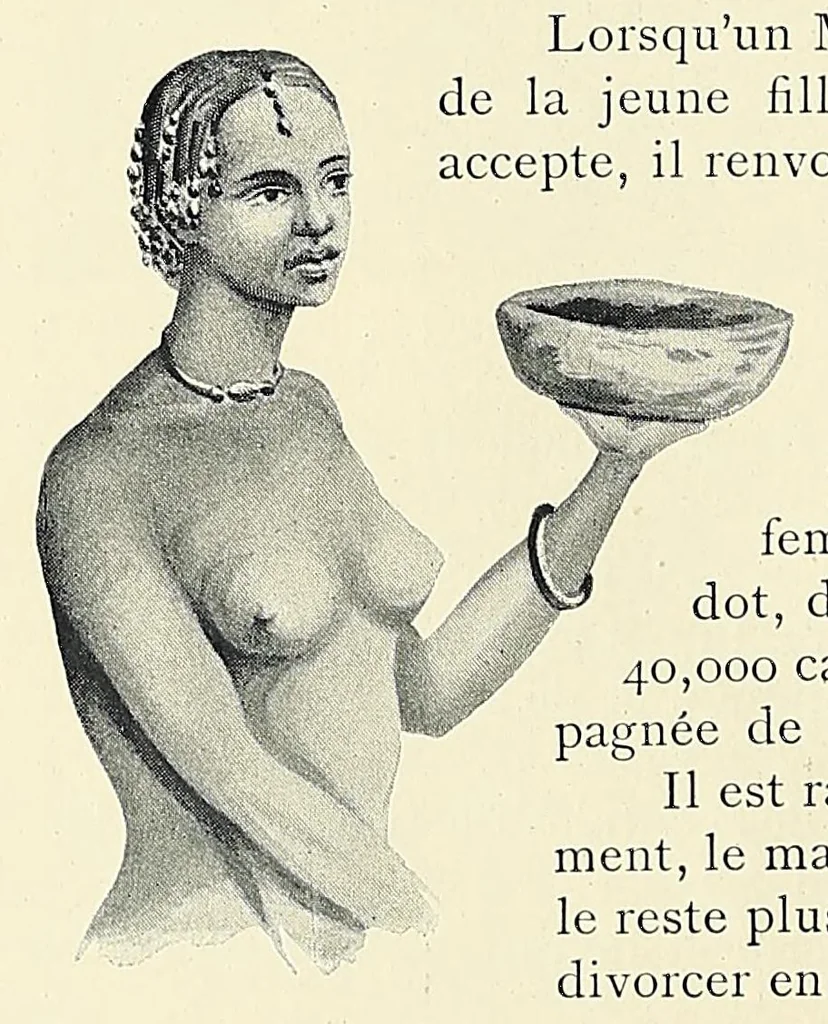 An illustration from Africaines, 1897, leaf 132