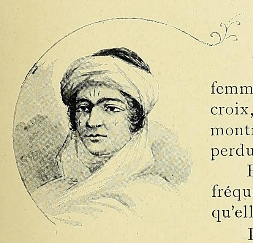 An illustration from Africaines, 1897, leaf 23