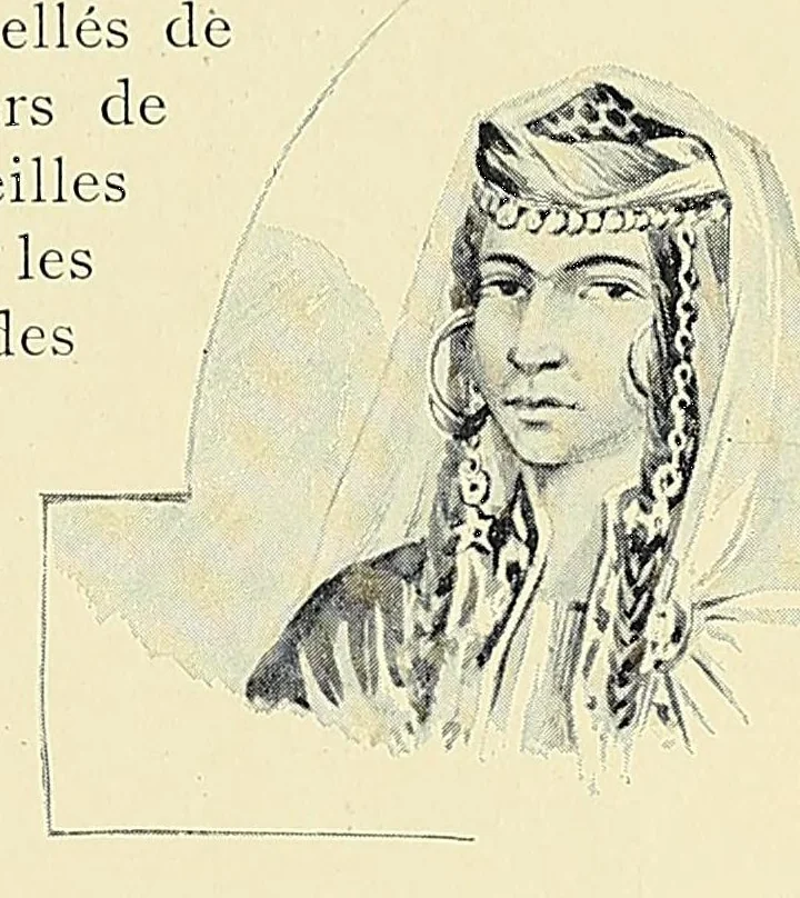 An illustration from Africaines, 1897, leaf 29