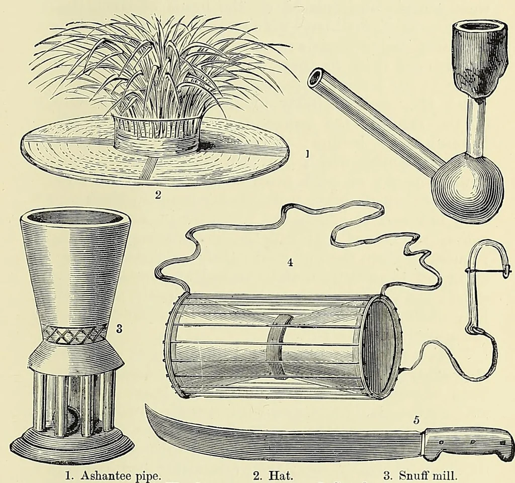 An illustration from Africa and its exploration : as told by its explorers Mungo Park, Clapperton, the Landers, Livingstone, Barth, Barkie, Denham, Burton, Speke, Caillie, Schweinfurth, Mohr, Stanley, Holub, Serpa, Pinto, Farini, Thomson, Montagu Kerr ; with 600 illustrations and maps, leaf 217