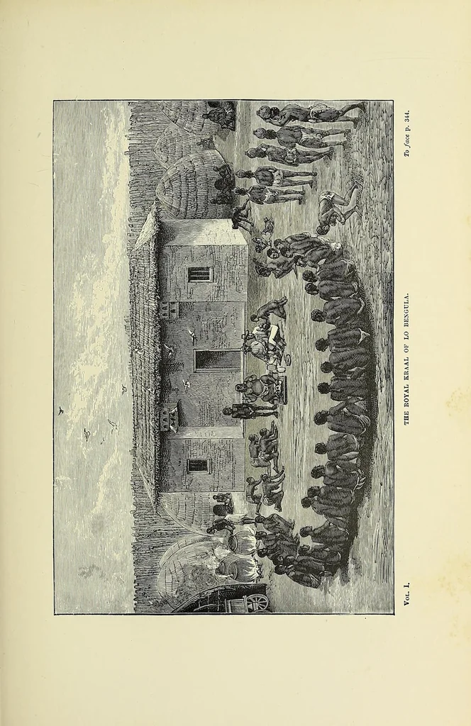 An illustration from Africa and its exploration : as told by its explorers Mungo Park, Clapperton, the Landers, Livingstone, Barth, Barkie, Denham, Burton, Speke, Caillie, Schweinfurth, Mohr, Stanley, Holub, Serpa, Pinto, Farini, Thomson, Montagu Kerr ; with 600 illustrations and maps, leaf 449