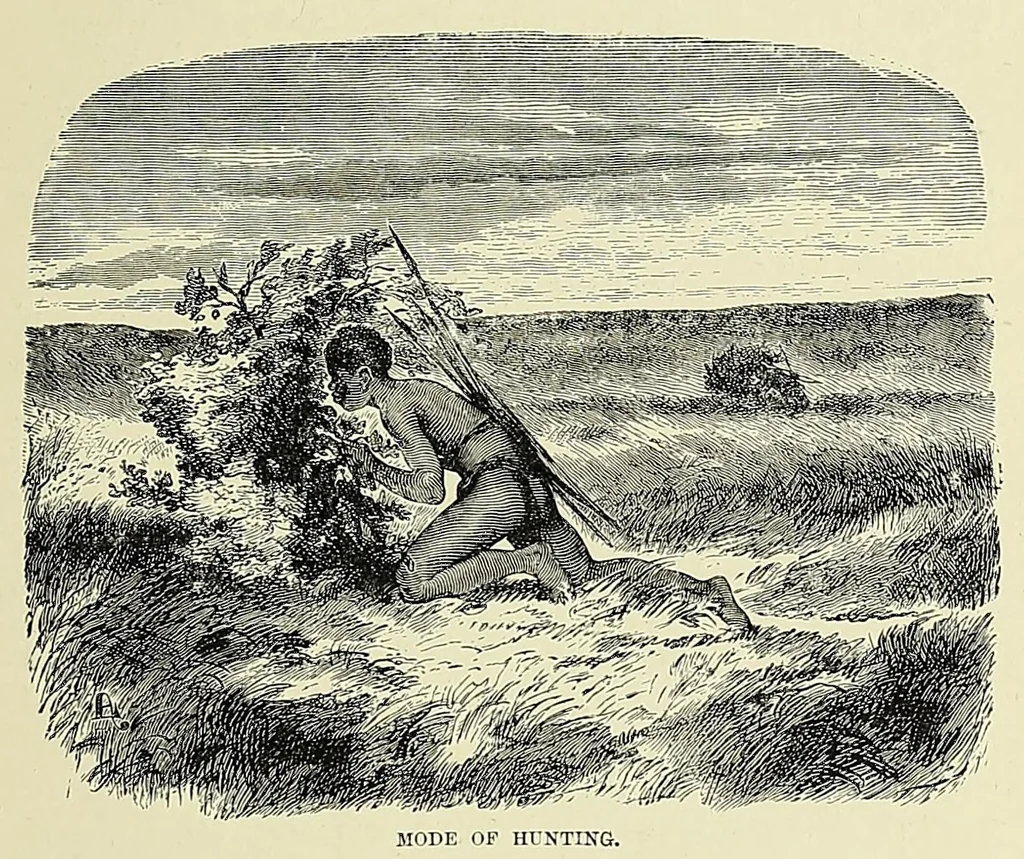 An illustration from Africa and its exploration : as told by its explorers Mungo Park, Clapperton, the Landers, Livingstone, Barth, Barkie, Denham, Burton, Speke, Caillie, Schweinfurth, Mohr, Stanley, Holub, Serpa, Pinto, Farini, Thomson, Montagu Kerr ; with 600 illustrations and maps, leaf 527