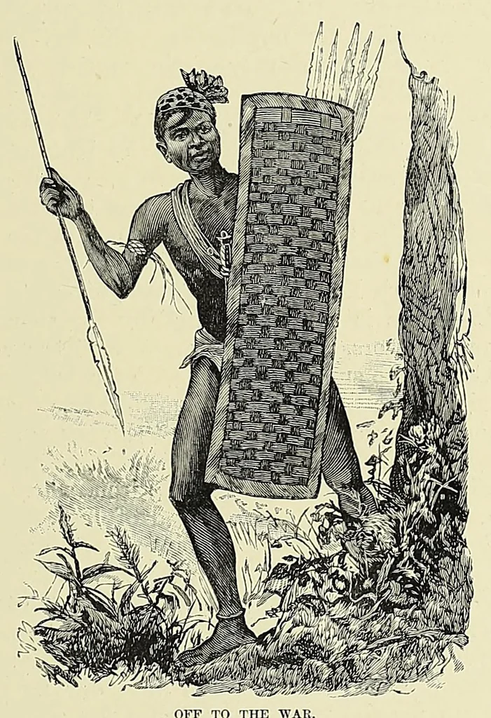 An illustration from Africa and its exploration : as told by its explorers Mungo Park, Clapperton, the Landers, Livingstone, Barth, Barkie, Denham, Burton, Speke, Caillie, Schweinfurth, Mohr, Stanley, Holub, Serpa, Pinto, Farini, Thomson, Montagu Kerr ; with 600 illustrations and maps, leaf 101