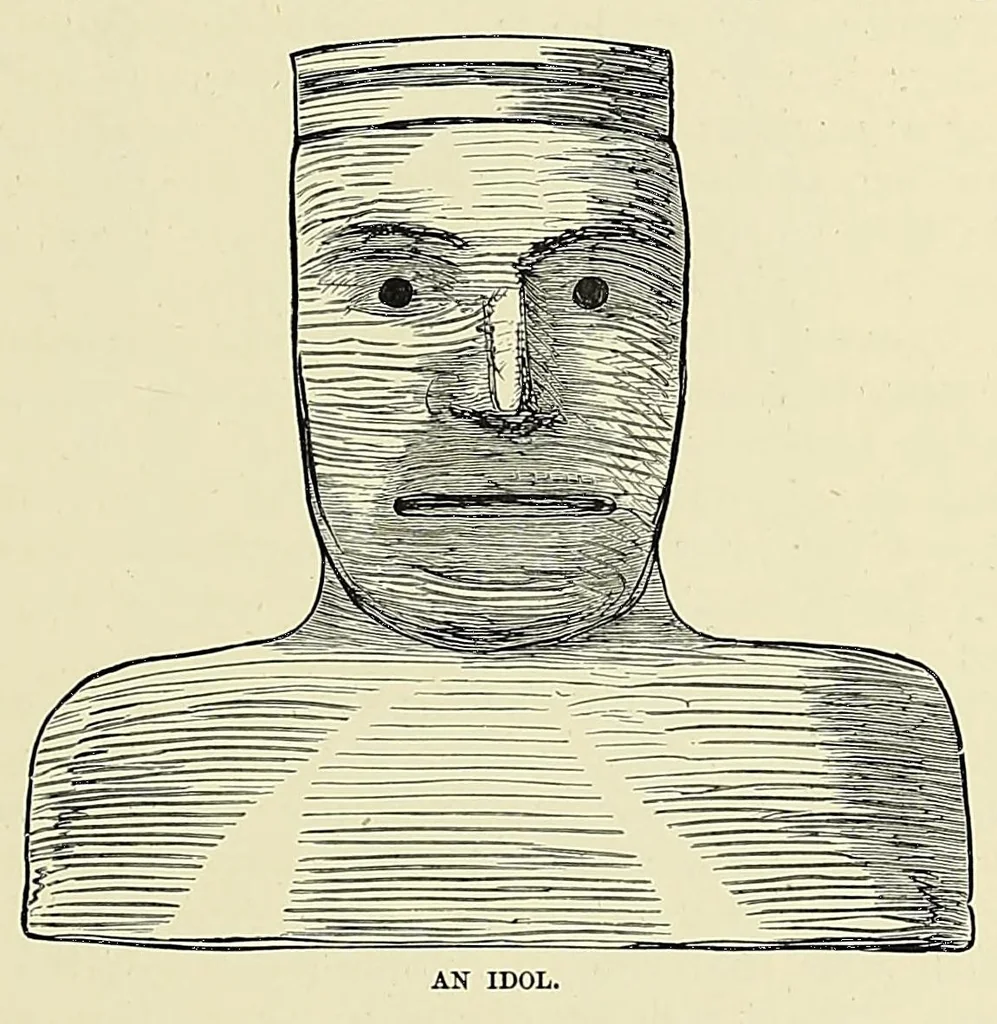 An illustration from Africa and its exploration : as told by its explorers Mungo Park, Clapperton, the Landers, Livingstone, Barth, Barkie, Denham, Burton, Speke, Caillie, Schweinfurth, Mohr, Stanley, Holub, Serpa, Pinto, Farini, Thomson, Montagu Kerr ; with 600 illustrations and maps, leaf 199
