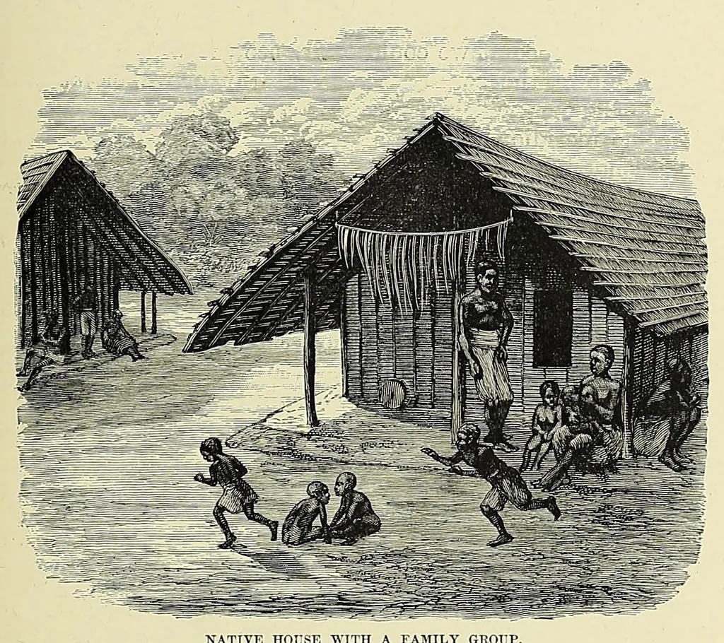 An illustration from Africa and its exploration : as told by its explorers Mungo Park, Clapperton, the Landers, Livingstone, Barth, Barkie, Denham, Burton, Speke, Caillie, Schweinfurth, Mohr, Stanley, Holub, Serpa, Pinto, Farini, Thomson, Montagu Kerr ; with 600 illustrations and maps, leaf 67