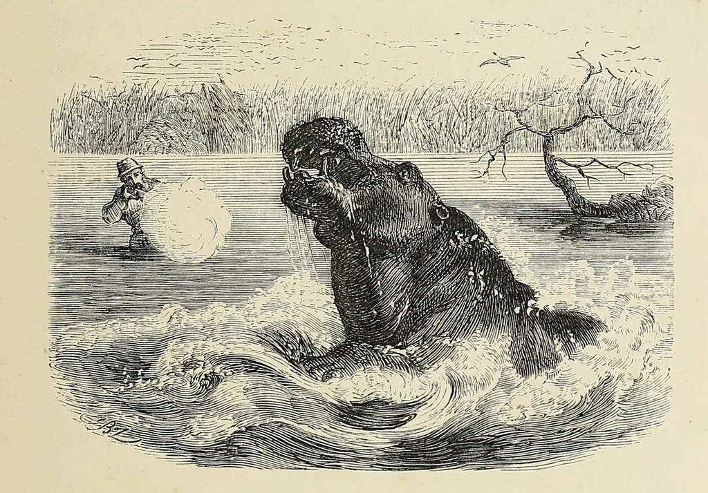An illustration from African hunting, from Natal to the Zambesi : including Lake Ngami, the Kalahari Desert, &c. From 1852 to 1860, 1863, leaf 117