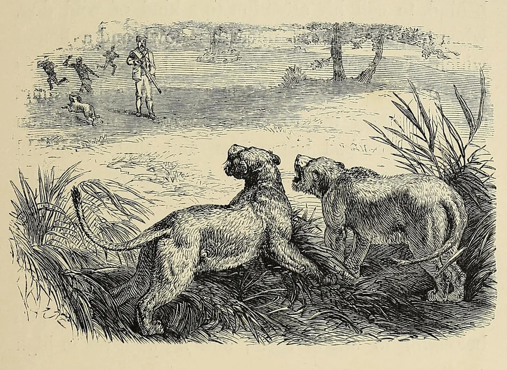 An illustration from African hunting, from Natal to the Zambesi : including Lake Ngami, the Kalahari Desert, &c. From 1852 to 1860, 1863, leaf 153
