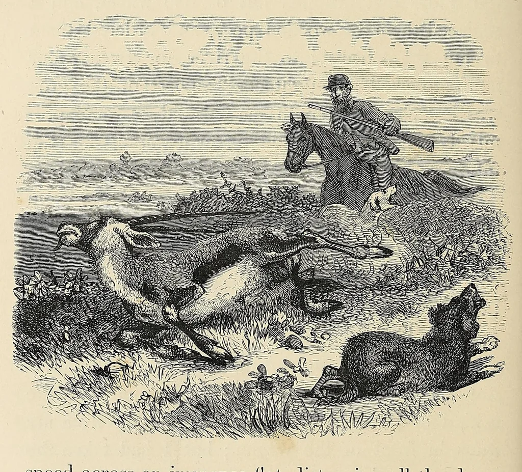 An illustration from African hunting, from Natal to the Zambesi : including Lake Ngami, the Kalahari Desert, &c. From 1852 to 1860, 1863, leaf 296
