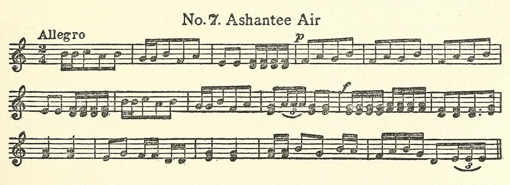 An illustration from Afro-American folksongs : a study in racial and national music,, 1914, leaf 79
