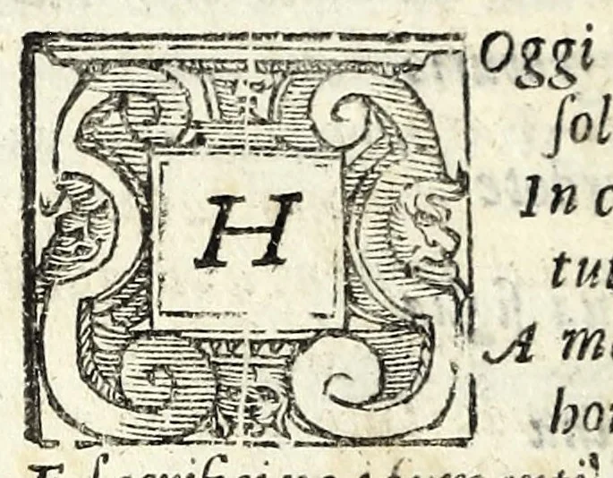An illustration from Afrodite : nova tragedia, 1578, leaf 12