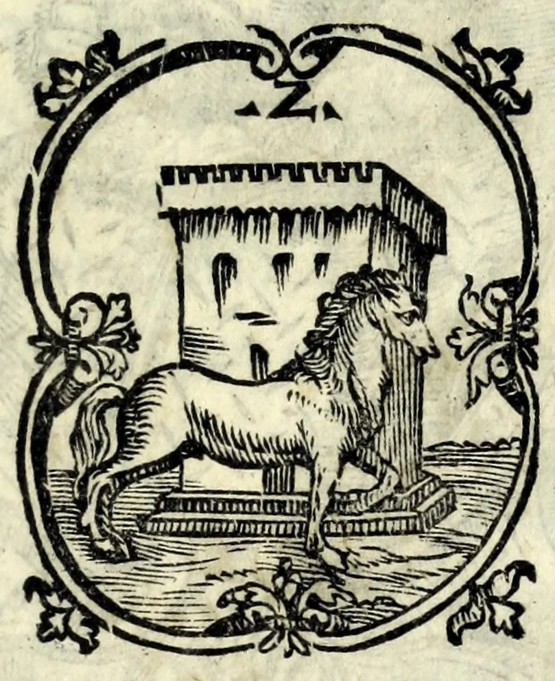 An illustration from Afrodite : nova tragedia, 1578, leaf 3