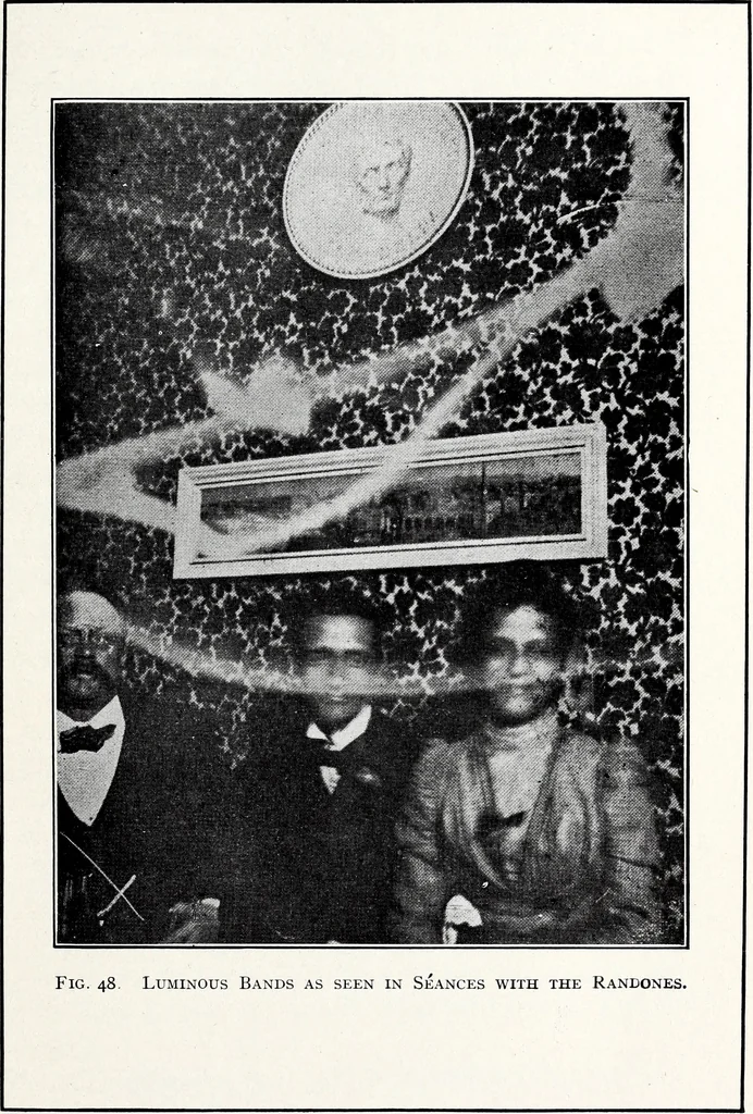 An illustration from After death--what? : Spiritistic phenomena and their interpretation, 1909, leaf 244