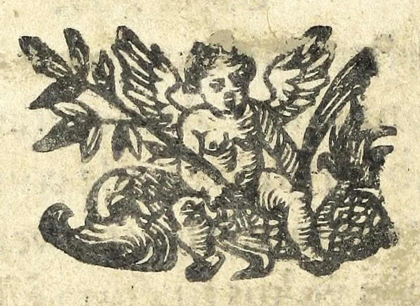 An illustration from Agesilai Mariscotti De personis, et larvis, earumq[ue] apud veteres vsu, & origine syntagmation, 1610, leaf 14