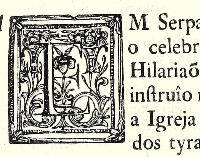 An illustration from Agiologio lusitano dos sanctos e varoens illustres em virtude do reino de Portugal e suas conquistas, 1651, leaf 160