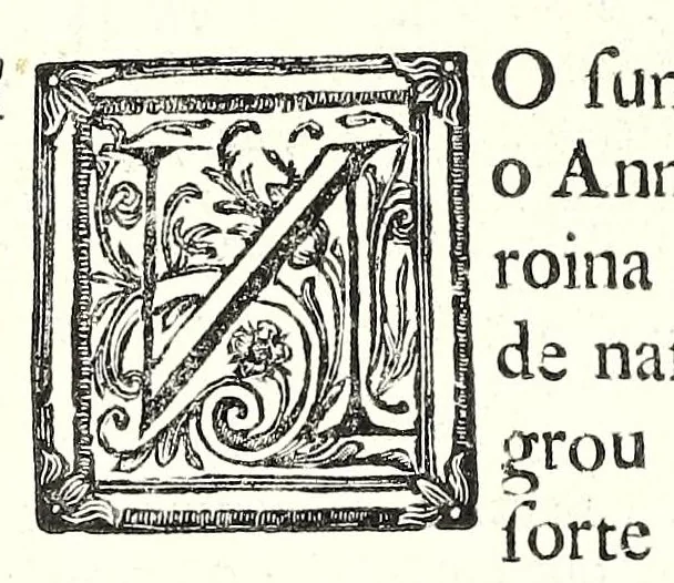 An illustration from Agiologio lusitano dos sanctos e varoens illustres em virtude do reino de Portugal e suas conquistas, 1651, leaf 252