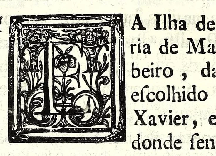 An illustration from Agiologio lusitano dos sanctos e varoens illustres em virtude do reino de Portugal e suas conquistas, 1651, leaf 664