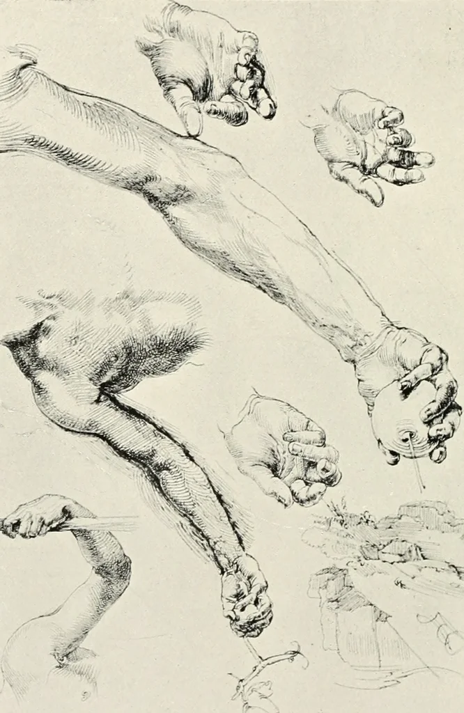 An illustration from Aims and ideals in art : eight lectures delivered to the students of the Royal academy, 1906, leaf 155
