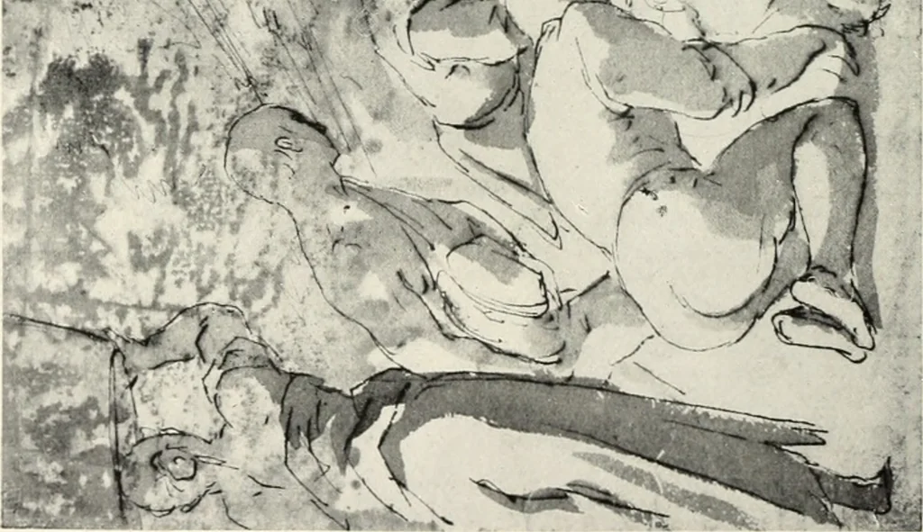 An illustration from Aims and ideals in art : eight lectures delivered to the students of the Royal academy, 1906, leaf 97