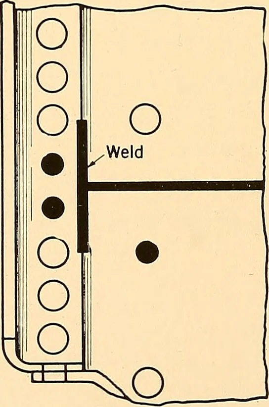 An illustration from Airco welding of locomotive fireboxes, 1919, leaf 11