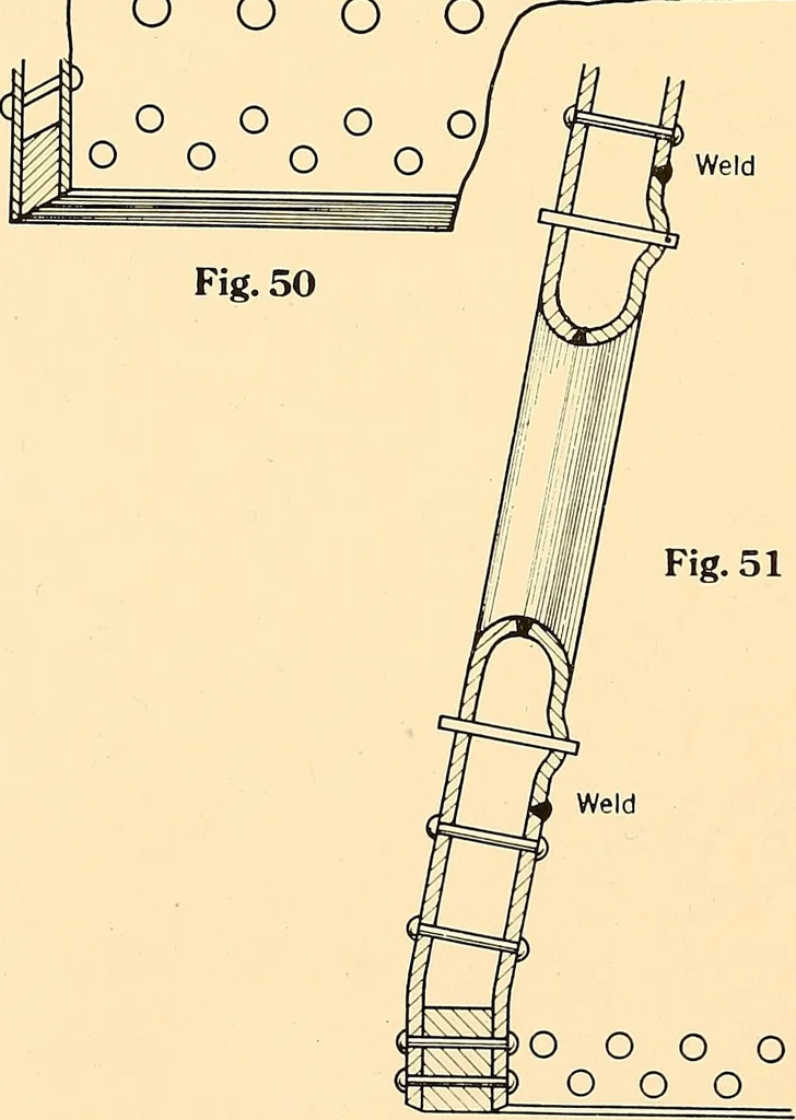 An illustration from Airco welding of locomotive fireboxes, 1919, leaf 25