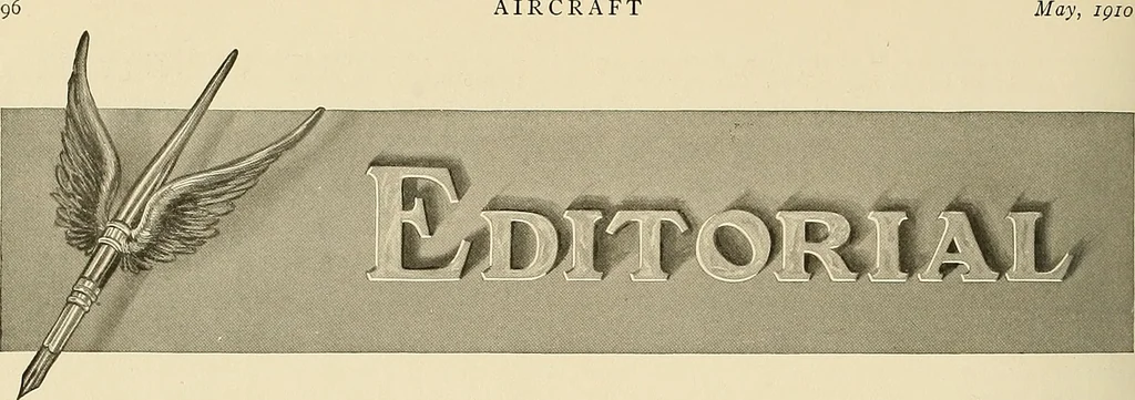 An illustration from Aircraft, 1910, leaf 113