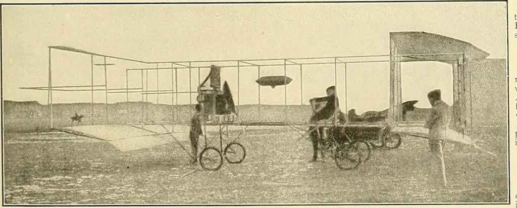 An illustration from Aircraft, 1910, leaf 122