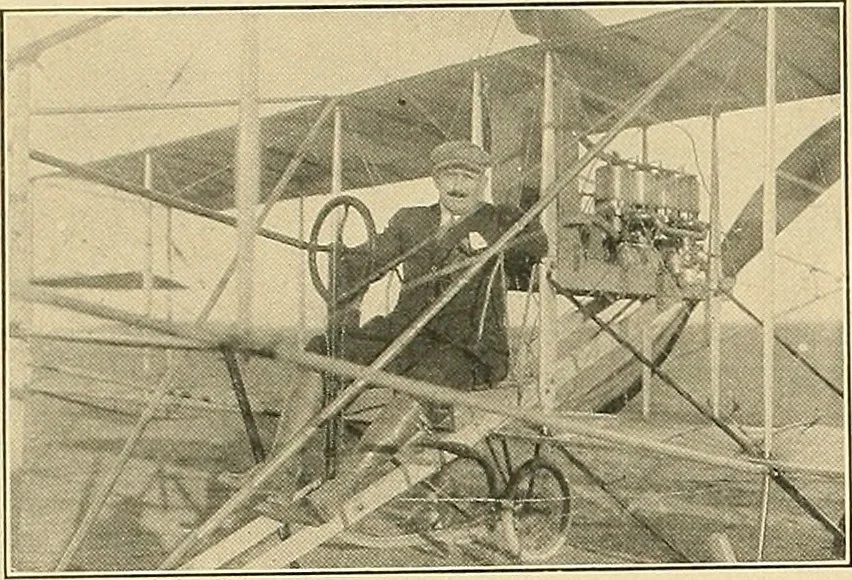 An illustration from Aircraft, 1910, leaf 13