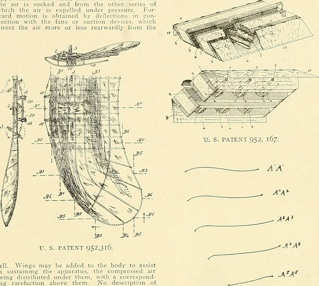 An illustration from Aircraft, 1910, leaf 130
