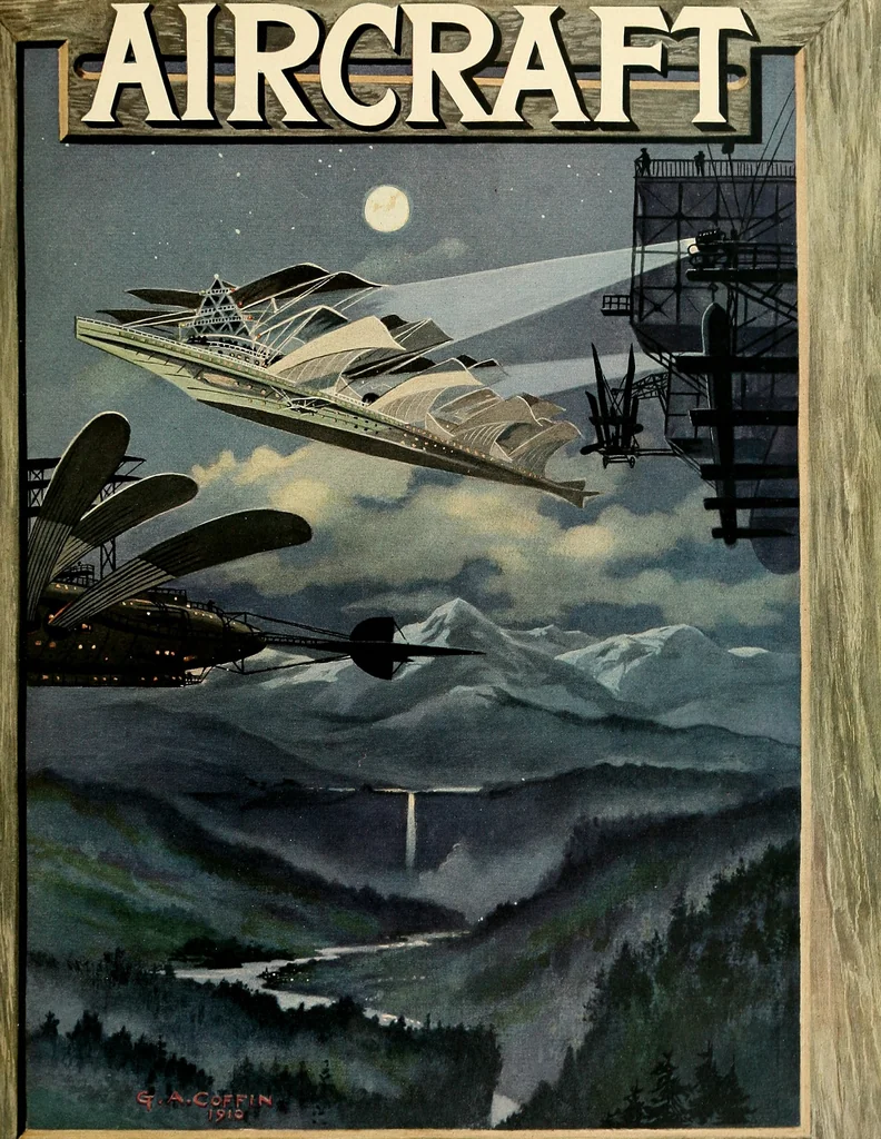 An illustration from Aircraft, 1910, leaf 148