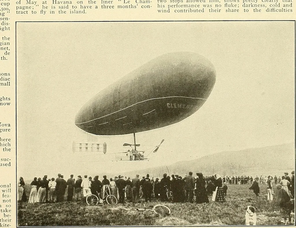 An illustration from Aircraft, 1910, leaf 166